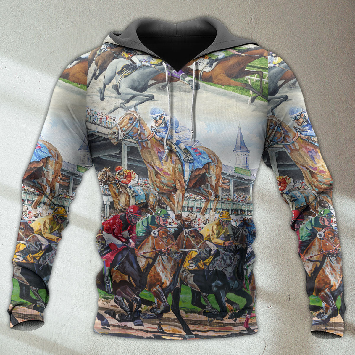 Strong Horse Racing Brave Hoodie For Western Casual Wear Travel And Thoughtful Gifting