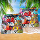 Scooter Chill Greece Vibes Beach Shorts Design Detail For Coastal Escapes And Daily Wear