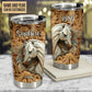 Horse And Floral Leather Personalized 20 Oz Tumbler For Coffee Travel And Daily Drinks