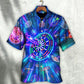 Neon Dart Sign Bright Royal Hawaiian Shirt For Coastal Adventures And Warm Weather Wear