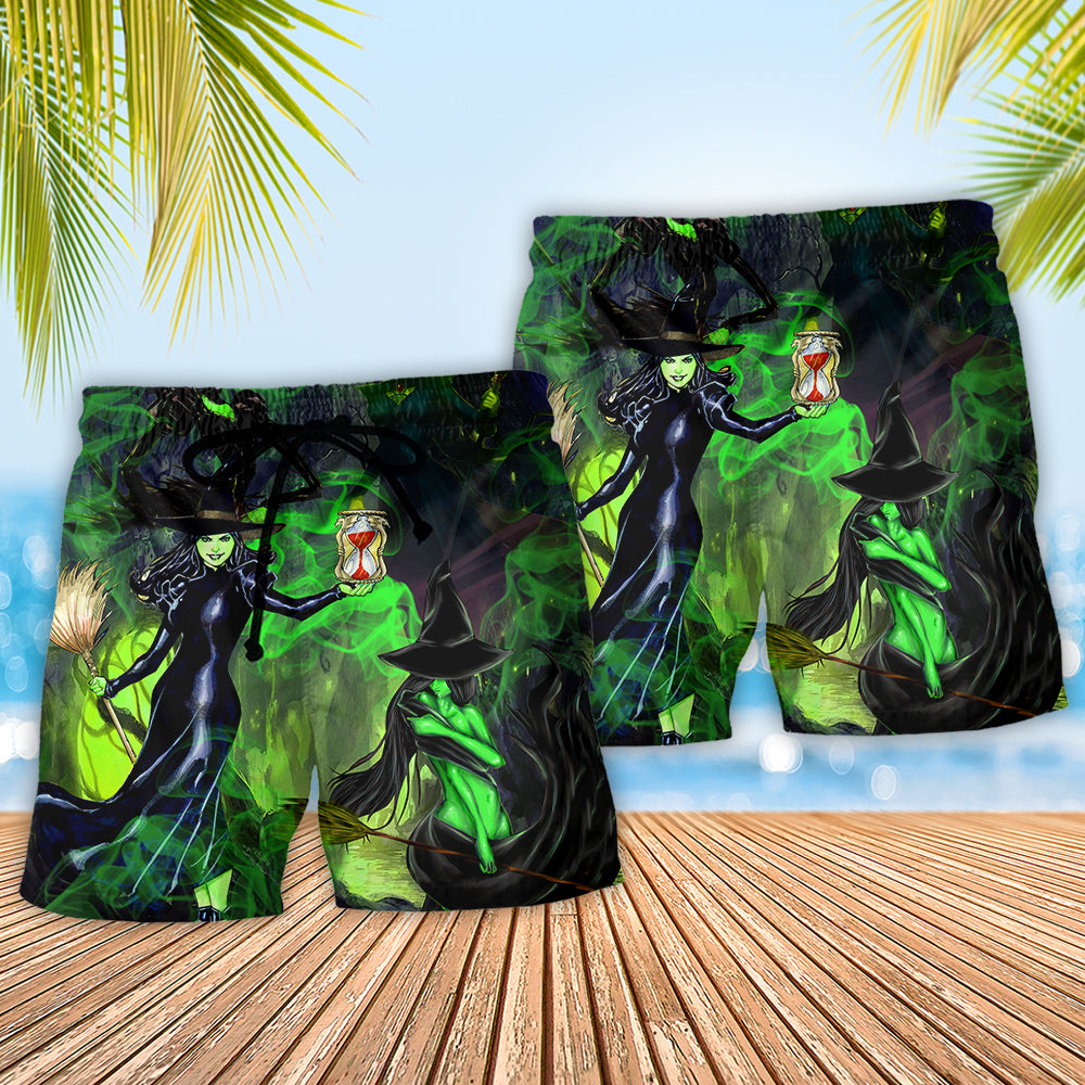 Halloween Be A Witch Princess World Beach Shorts Print View For Coastal Escapes And Casual Outings