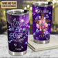 Cross I Can Do Anything Floral And Butterfly Galaxy Art Personalized 20 Oz Tumbler For Coffee Travel And Daily Drinks