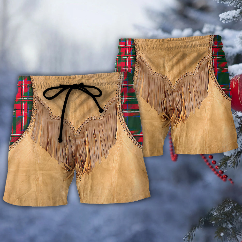 Vintage Santa Western Fringe Jacket Beach Shorts For Warm Weather Travel And Everyday Comfort