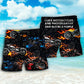 Motorcycle Photography Lover Beach Shorts Pattern Detail For Sunny Outdoor Activities