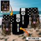 German Shepherd Lovely Dog Personalized Photo Beach Shorts Graphic Detail For Resort Trips And Casual Outings