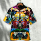 Neon Colorful Parrot Wild Hawaiian Shirt Pattern View For Relaxed Warm Weather Outfits