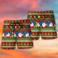 Happy Santa Christmas Cheer Beach Shorts Pattern Detail For Relaxed Warm Weather Outfits