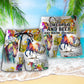 Horse And Beer Lover Beach Shorts Artwork Detail For Culinary Humor And Gifting