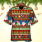 Festive Happy Christmas Hawaiian Shirt For Coastal Adventures And Warm Weather Wear