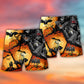 Bat Pumpkin Halloween Beach Shorts Pattern Detail For Beachside Relaxation And Laid Back Daily Wear
