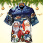 Festive Christmas Snow Hawaiian Shirt Artwork View For Weekend Travel And Beach Style