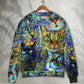 Colorful Cat Sweater For Animal Inspired Style Events And Comfortable Daily Wear