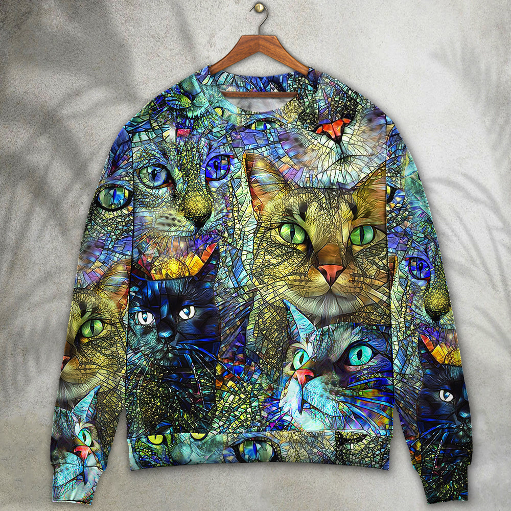 Colorful Cat Sweater For Animal Inspired Style Events And Comfortable Daily Wear
