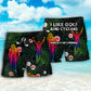 Golf And Cycling Lover Beach Shorts Artwork Detail For Comfortable Everyday Summer Wear