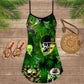 Skull Lets Get High V-Neck Sleeveless Cami Dress For Weekend Parties And Distinctive Outfits