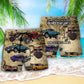 Car Muscle Car And Drum Lover Beach Shorts Pattern Detail For Relaxed Warm Weather Outfits