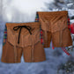 Cool Santa Sleeveless Western Beach Shorts For Beach Trips And Relaxed Vacation Styling
