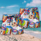 Funny Cow Colorful Farm Beach Shorts For Warm Weather Travel And Everyday Comfort
