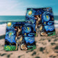 German Shepherd Stylish Dog Beach Shorts Pattern Detail For Relaxed Warm Weather Outfits