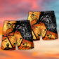 Spider Pumpkin Halloween Beach Shorts Pattern Detail For Island Trips And Travel Ready Comfort