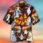 Spooky Halloween Boo Burning Hawaiian Shirt For Vacation Days And Relaxed Coastal Outings