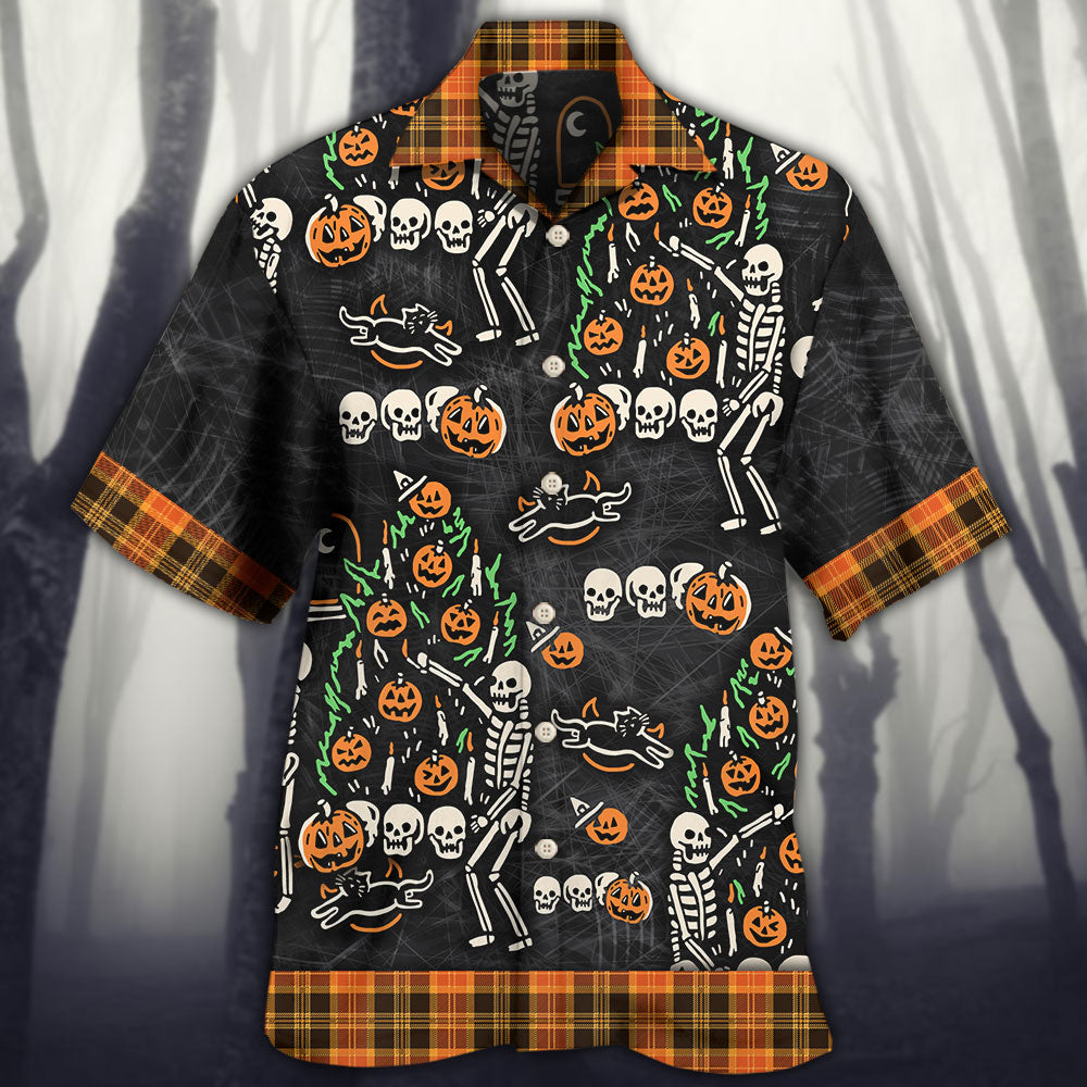Skull Halloween Tis Season Hawaiian Shirt Design View For Resort Travel And Thoughtful Gifting