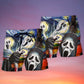 Funny Halloween Ghost Starry Night Beach Shorts For Summer Vacation And Coastal Travel