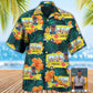Tropical School Bus Driver Custom Photo Hawaiian Shirt Artwork View For Weekend Travel And Beach Style