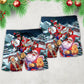 Christmas Santa Electric Guitar Rock Beach Shorts For Resort Travel And Thoughtful Summer Gifting