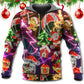 Funny Neon Christmas Holiday Tree Gingerbread Light Hoodie For Holiday Parties Weekend Outings And Cheerful Gift Giving