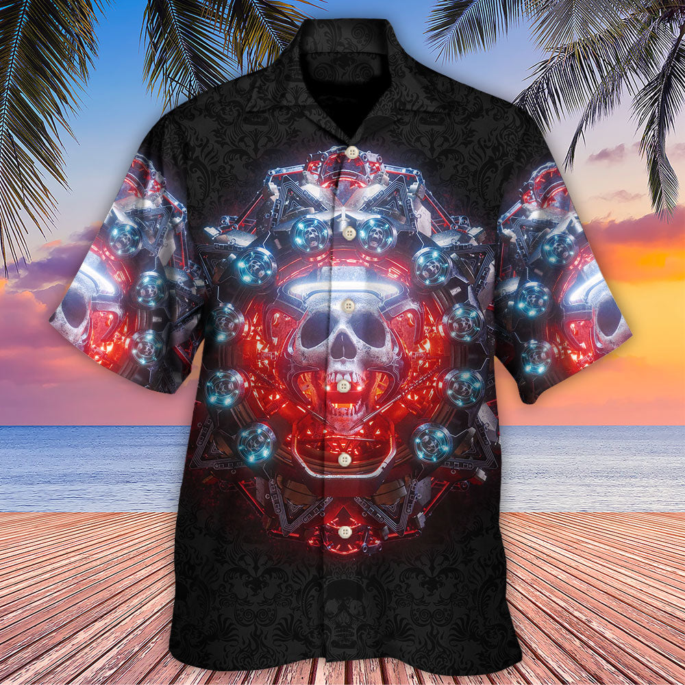 Electric Dreamy Skull Die Hawaiian Shirt For Poolside Relaxation And Sunny Getaways