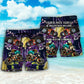 Hot Rod Mountain Biking Lover Beach Shorts Pattern Detail For Sunny Outdoor Activities
