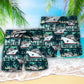 Tropical Cruising Island Life Beach Shorts Pattern Detail For Sunny Outdoor Activities