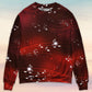 Music Notes Blurry Lights Dark Red Sweater For Live Events Travel And Relaxed Creative Outfits
