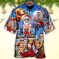 Christmas Santa Fitness Gym Hawaiian Shirt Relaxed Style View For Weekend Trips