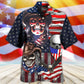 Skull Independence Day Cowboy Us Hawaiian Shirt For Vacation Days And Relaxed Coastal Outings