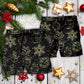 Christmas Neon Starry Night Art Beach Shorts For Warm Weather Celebrations
