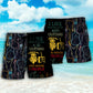 Guitar Motorcycle Music Lover Beach Shorts Pattern Detail For Relaxed Warm Weather Outfits