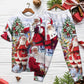 Santa Holiday Arrival Short Sleeve Pajamas Set For Christmas Mornings And Relaxed Lounging