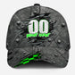 Custom Green Neon Racing Name Number Classic Cap For Beach Travel Outdoor Events And Relaxed Casual Wear