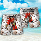 Coffee Beach Shorts Pattern Detail For Coastal Travel And Bright Seasonal Outfits