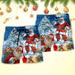 Christmas Santa Story Night Painting Beach Shorts For Coastal Adventures And Relaxed Summer Wear