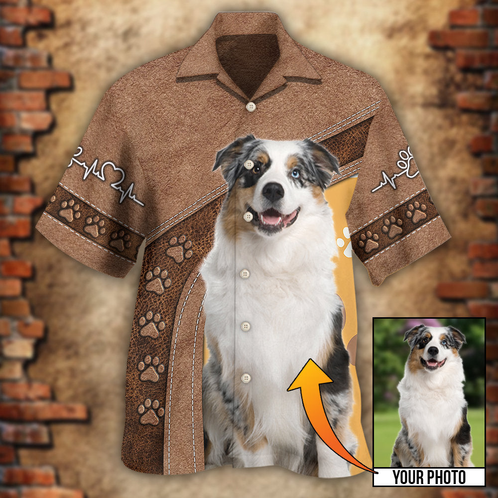 Dog Custom Photo Personalized Hawaiian Shirt For Vacation Days And Relaxed Coastal Outings