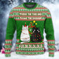 Cat Wrecks Tree Meowy Christmas Sweater For Winter Parties Seasonal Adventures And Relaxed Everyday Styling