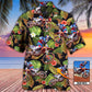 Tropical Floral Motocross Custom Photo Hawaiian Shirt Design Detail For Beach Days And Holiday Travel