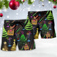 Christmas Rum Neon Party Beach Shorts Pattern Detail For Relaxed Warm Weather Outfits