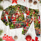 Santa Christmas Gift Delivery Long Sleeve Pajamas Set For Holiday Bedtime And Cozy Home Wear