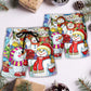 Christmas Snowman Beach Shorts Pattern Detail For Casual Outings And Leisure And Relaxation
