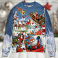 Christmas Say Hi From Santa Sleigh Sweater For Holiday Parties Family Gatherings And Seasonal Gift Giving
