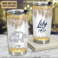 Elephant Mommy And Baby Jewelry Golden Personalized 20 Oz Tumbler For Coffee Travel And Daily Drinks
